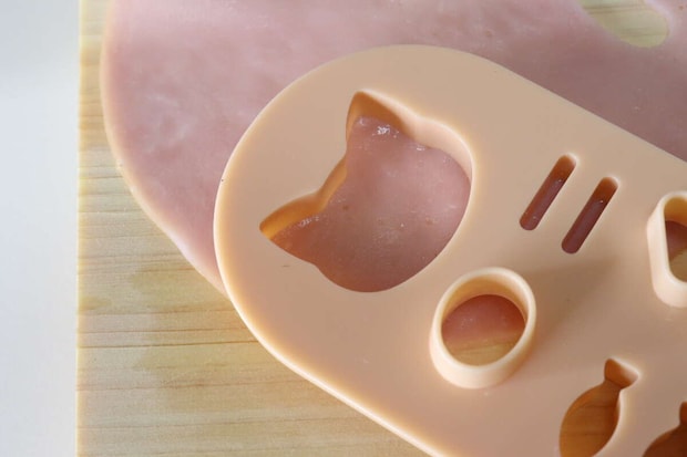 型抜きプレート(ねこ) 使用例 型抜きプレート(ねこ) 使用例