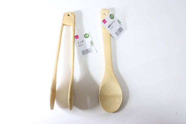 竹製トング　調理スプーン　パッケージ