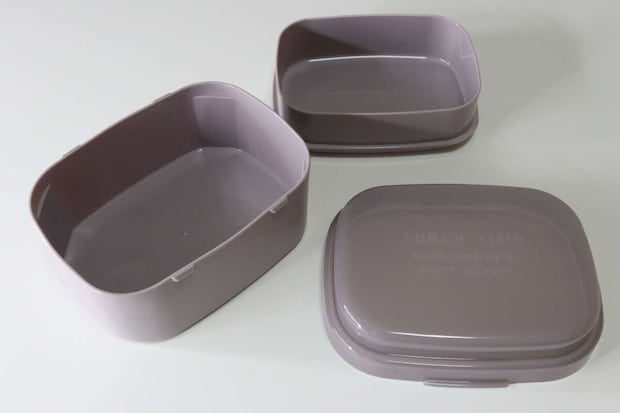 セリアのラウンドランチボックススクエア　470mlのパーツ