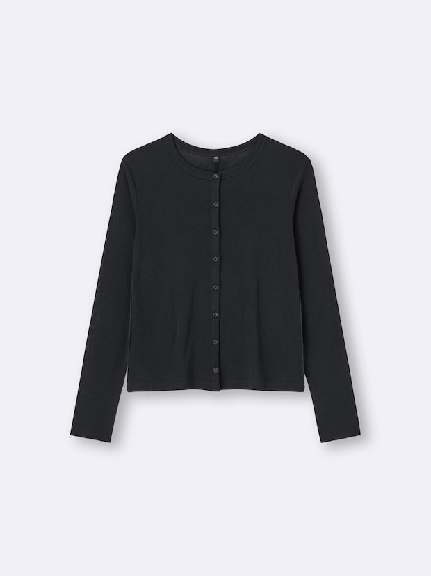 GUのソフトシアーカーディガン