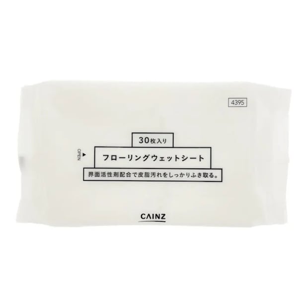 カインズ フローリングウェットシート 30枚入 カインズのフローリングウェットシート 30枚入のビジュアル