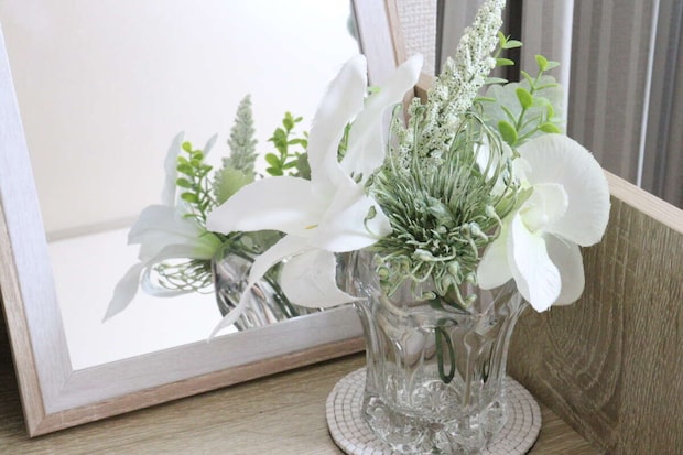 リリーピンクッションブーケ　使用例