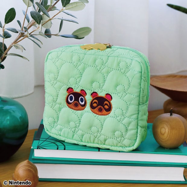 あつまれ どうぶつの森 持ち歩きに便利な葉っぱ柄キルティングデイリーポーチBOOK