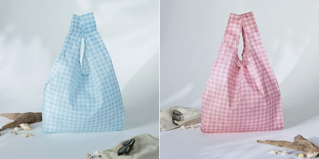 ANA presents Ron Herman WAIKIKI SPECIAL BOOK　Eco Bag Light Blue／Eco Bag Pink