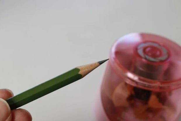 ダイソー　電動鉛筆削り　仕上がり