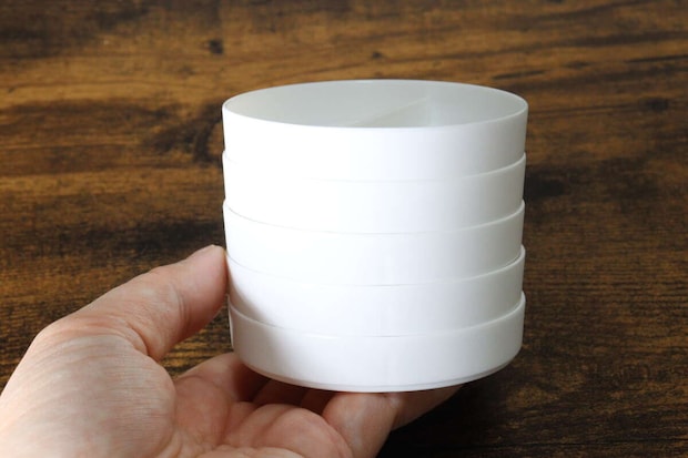 絵の具用溶き皿（5個）　積み重ね