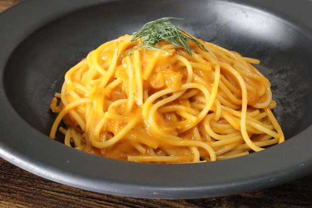 ダイソーの瀬戸内パスタ海老と帆立のトマトクリームを使ったパスタ