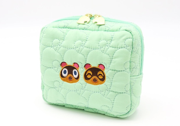 宝島社ムック付録のあつまれ どうぶつの森 持ち歩きに便利な葉っぱ柄キルティングデイリーポーチBOOK2