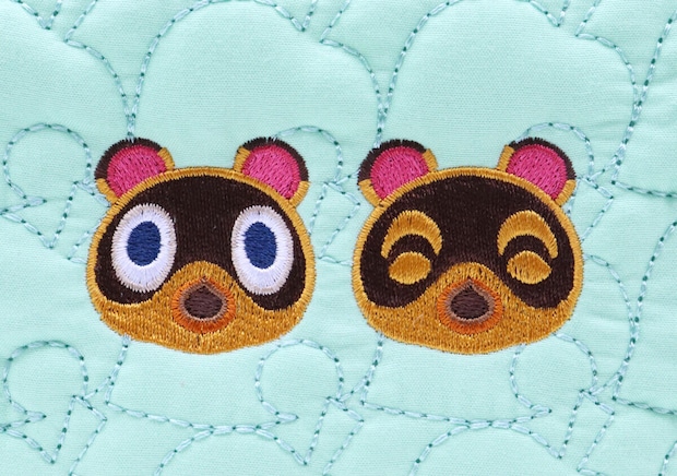 宝島社ムック付録のあつまれ どうぶつの森 持ち歩きに便利な葉っぱ柄キルティングデイリーポーチBOOK3