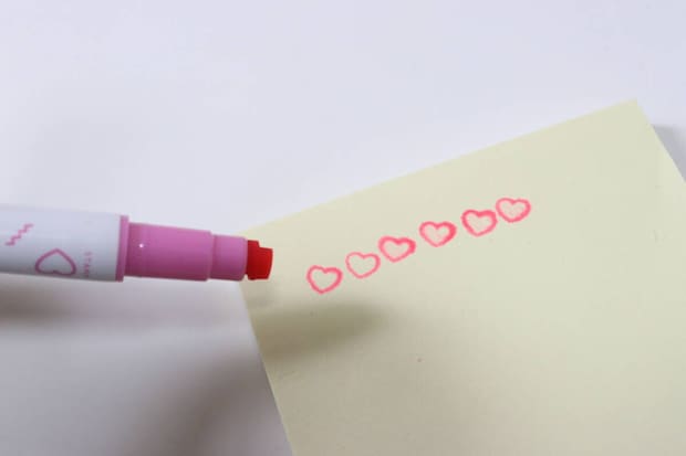 セリア　予定が変わっても消せるスケジュール用マーカースタンプ　使用例