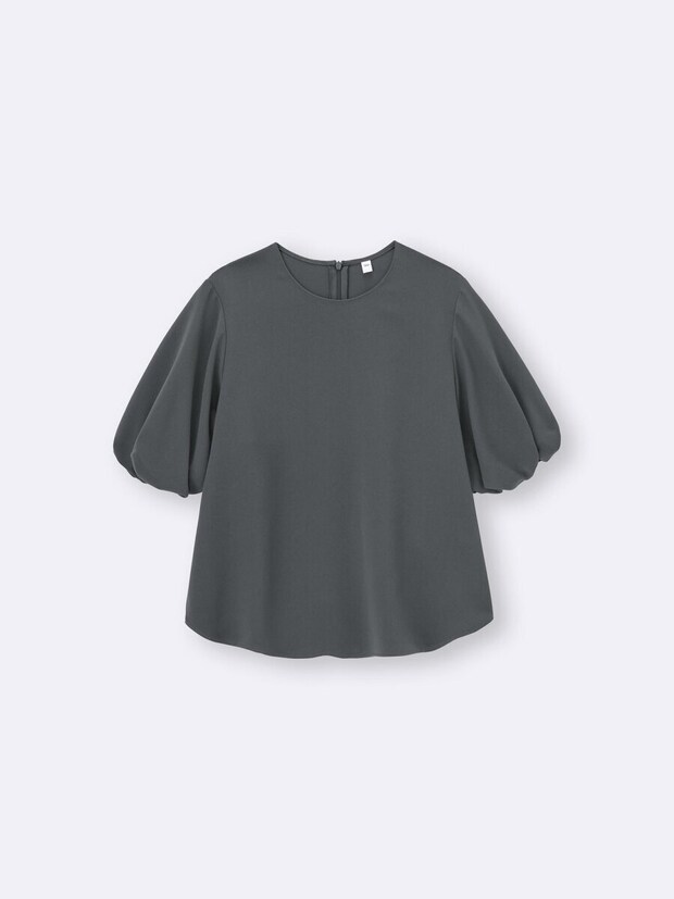 2026gu春大人女性おすすめセットアップバブルスリーブブラウス