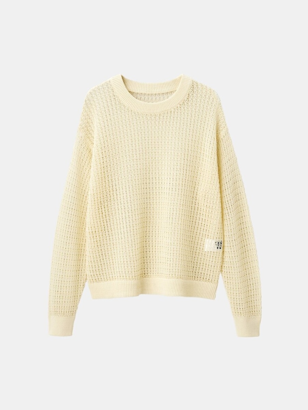 PLSTのコードヤーンセーター