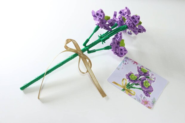 ダイソーのクオリティの高いブロック（すみれ）