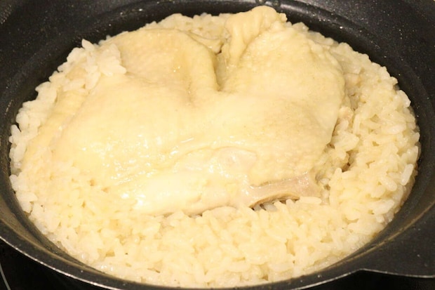 海南チキンライスの素　ダイソー　調理