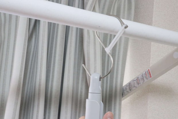 シリコーンストッパー付き　ステンレスS字フック　大　使用例