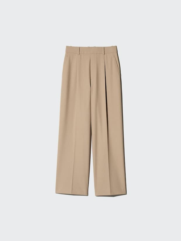 2026ユニクロ春大人女性おすすめタックワイドパンツ