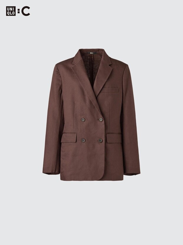 ユニクロのプレミアムリネンジャケットリラックスフィット