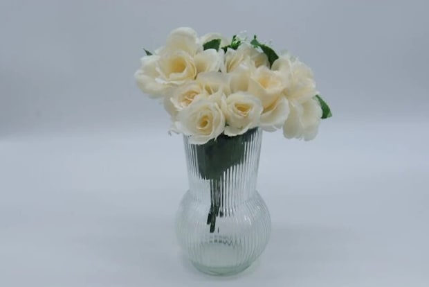 ダイソー　ガラスフラワーベース（D）　使用例