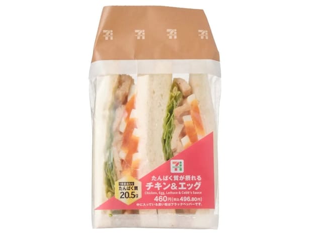 セブン-イレブンのたんぱく質が摂れる チキン＆エッグのビジュアル