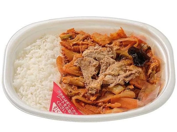 セブン-イレブンの豚キムチ弁当のビジュアル