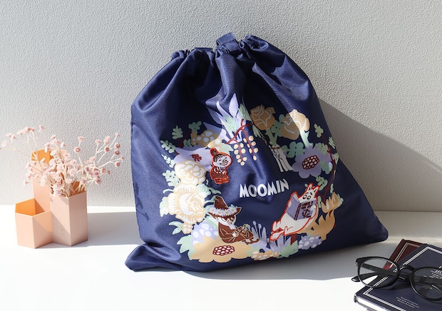 MOOMIN［ムーミン］大容量で使いやすい！豪華刺しゅう巾着トート