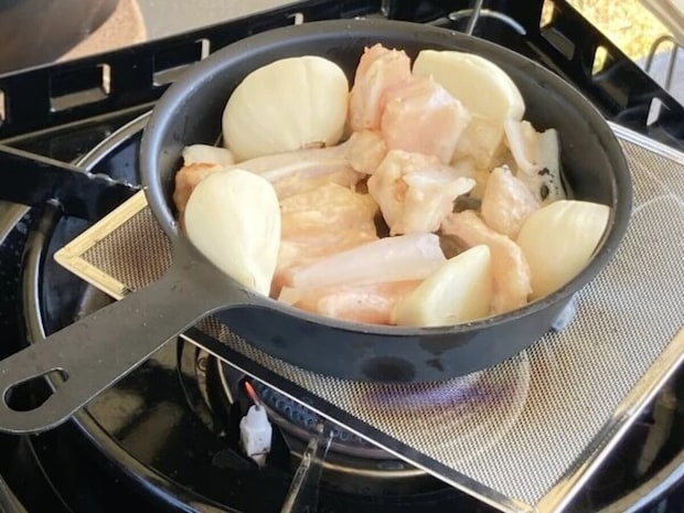 ダイソー　バーナーパッド　使用例