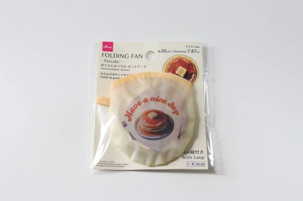 折りたたみうちわ（ホットケーキ）　パッケージ