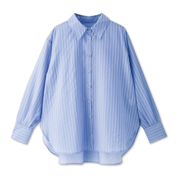 2026春しまむらmumuコラボストライプシャツ