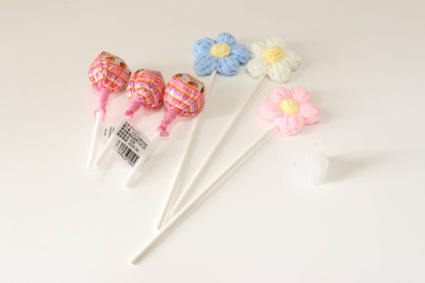 セリア　MA-2125 ロリポップ ブーケホルダー4P　用意するもの