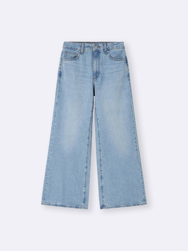 2026gu春大人女性おすすめバギーフレアジーンズ