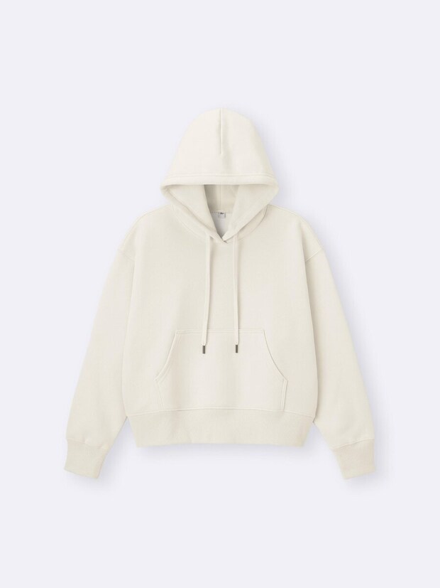 2026gu春大人女性おすすめヘビーウェイトスウェットショートパーカ