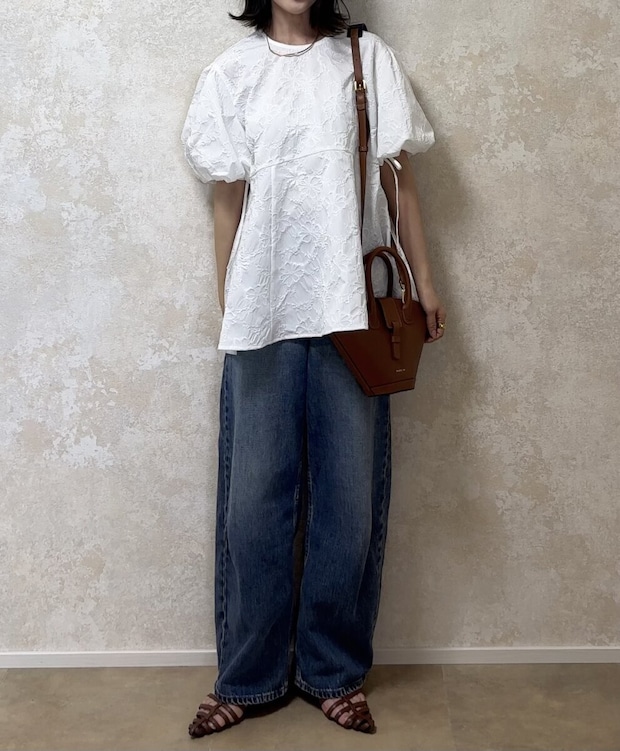 GU　バルーンスリーブチュニック by rokh　丈感　正面