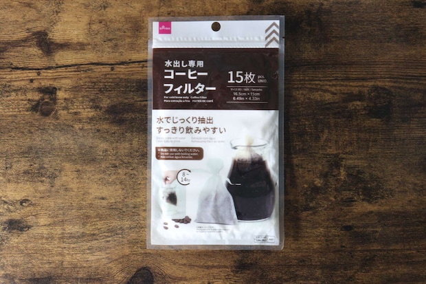 ダイソー　コーヒーフィルター（15枚）　パッケージ