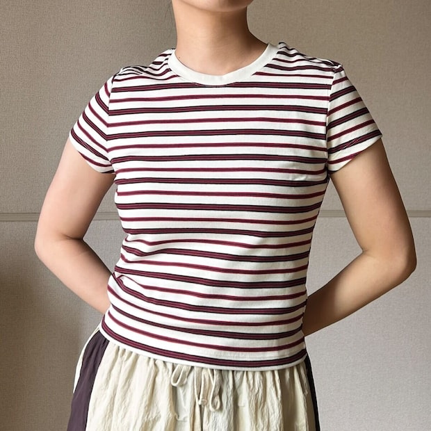 ユニクロミニT着用レビュー ユニクロミニTを160cmが着用した上半身