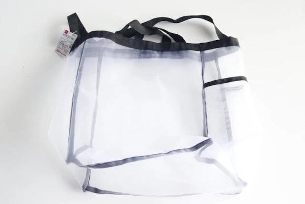 ダイソー2WAYメッシュトートバッグ全体像