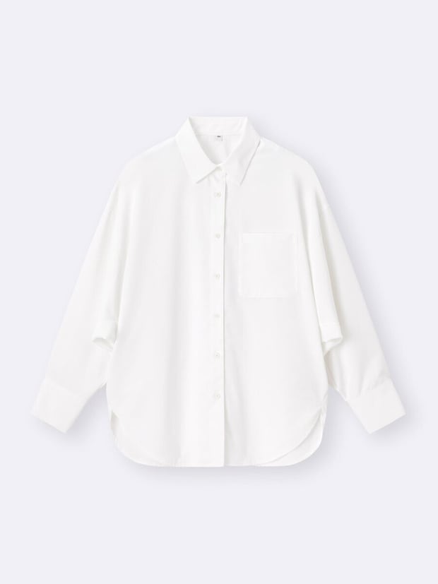 2026gu春大人女性おすすめドルマンスリーブシャツ