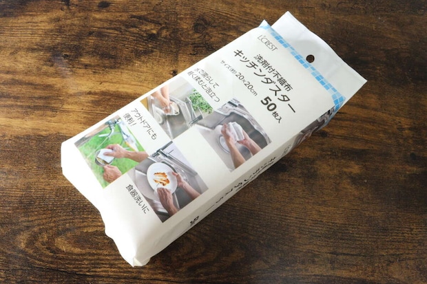 L’CREST（ルクレスト）　洗剤付き不織布キッチンダスター　50枚入り