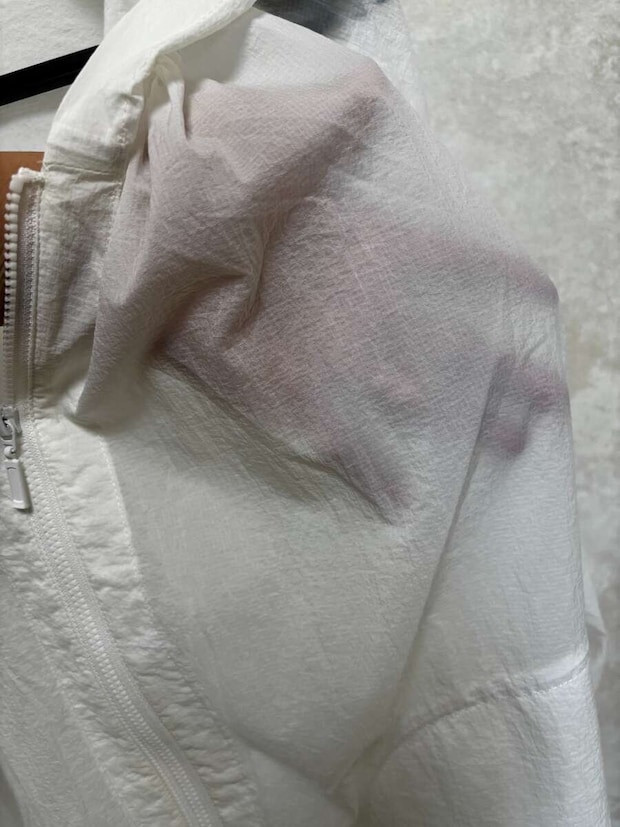 GU　UVカットシアーパーカ　シアー素材生地感アップ