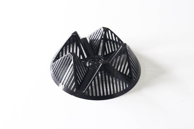 ダイソー 鉢底ネット6cm ダイソーの鉢底ネット6cmの立体形状