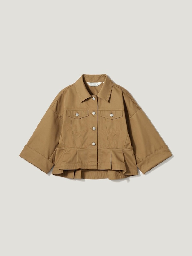 GUのペプラムブルゾン