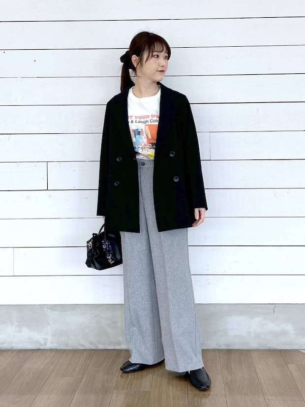 グローバルワーク ウツクシルエットダブルジャケット グローバルワークのウツクシルエットダブルジャケット