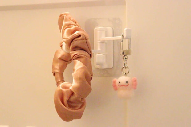 セリア 可動式3連フック セリアの可動式3連フックの使用例