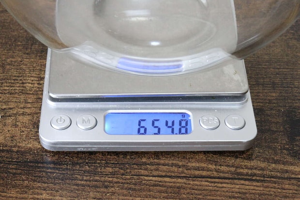 無印良品 耐熱ガラスボール M 無印良品の耐熱ガラスボール Mサイズの重量