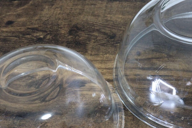 無印良品 耐熱ガラスボール M 無印良品の耐熱ガラスボールとダイソーの耐熱ガラスボウルの厚みを比較
