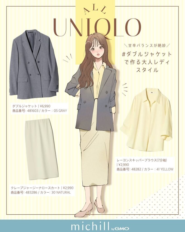 ALLユニクロ春のレディスタイル