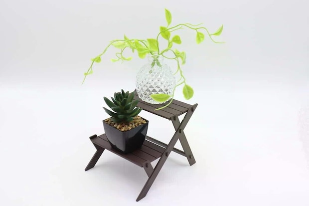 ダイソー ミニ観葉ラック(ワイド)使用例 ダイソーのミニ観葉ラック(ワイド)使用例