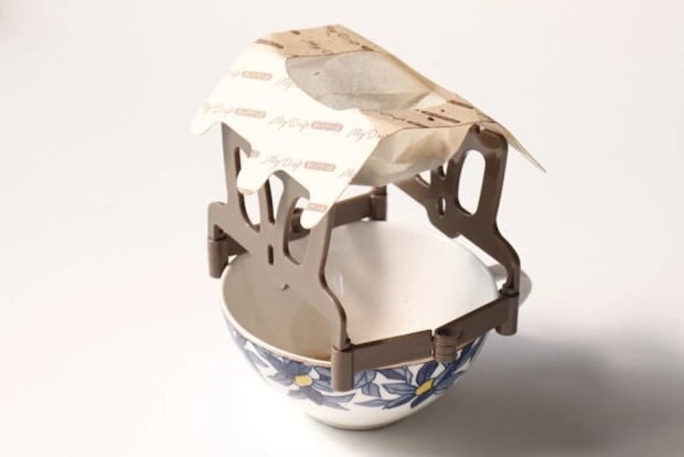 ダイソー　ドリップバッグスタンド　使用例　ホット