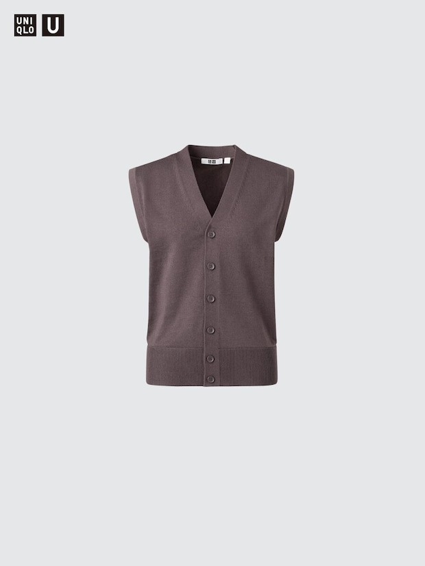 ユニクロ ウォッシャブルボタンダウンニットベスト ユニクロのウォッシャブルボタンダウンニットベスト