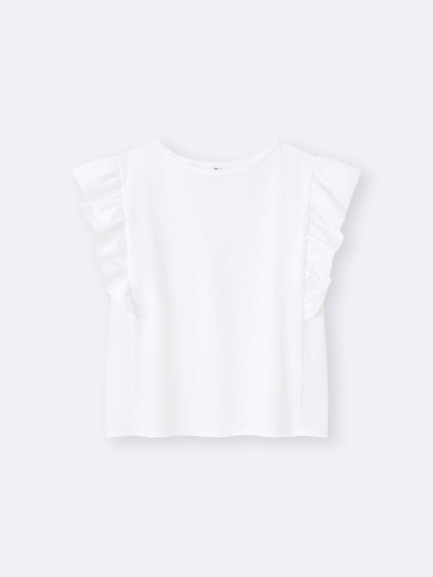 GU ドライフリルスリーブT GUのドライフリルスリーブT