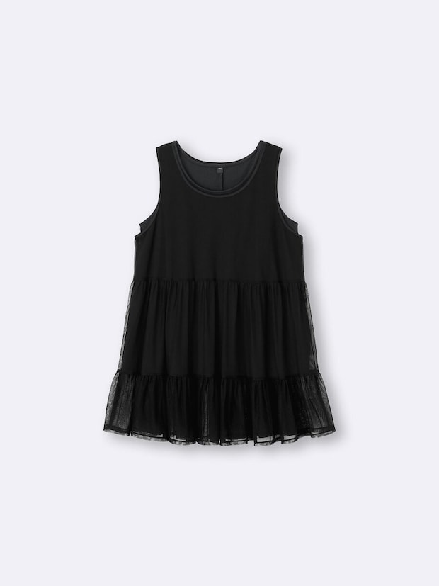 GUの2ピースチュールチュニック